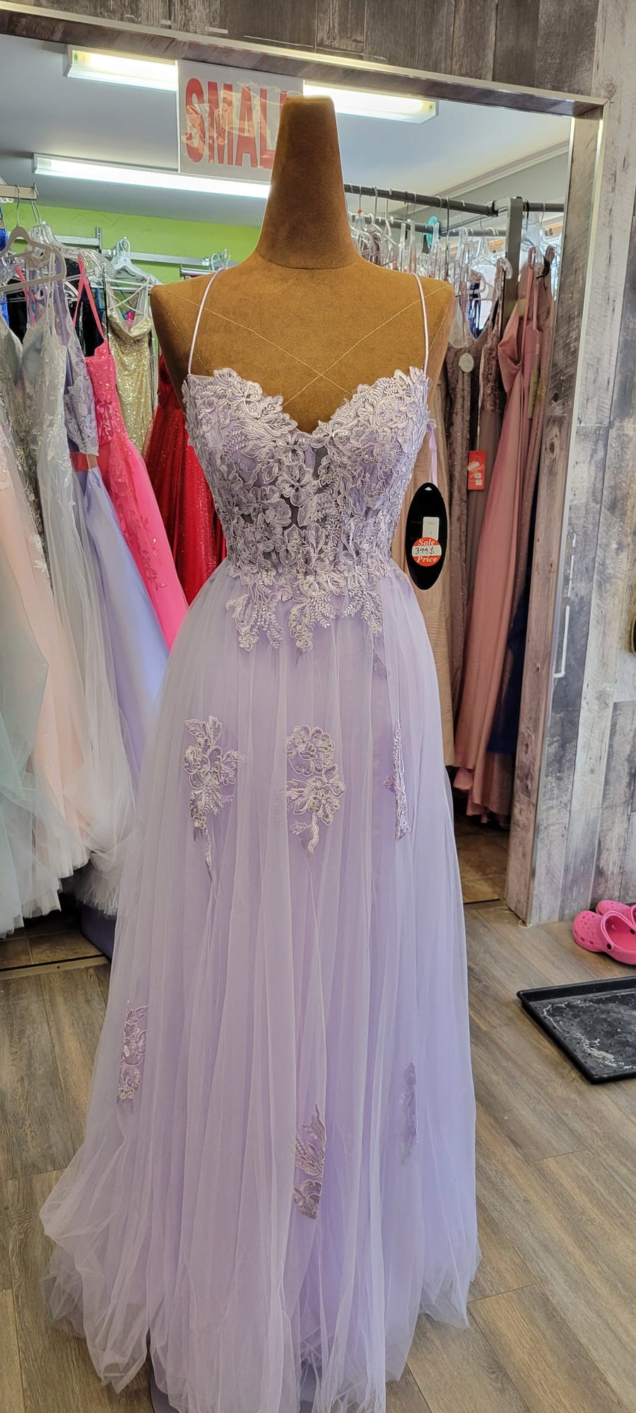Robe de bal rose élégante